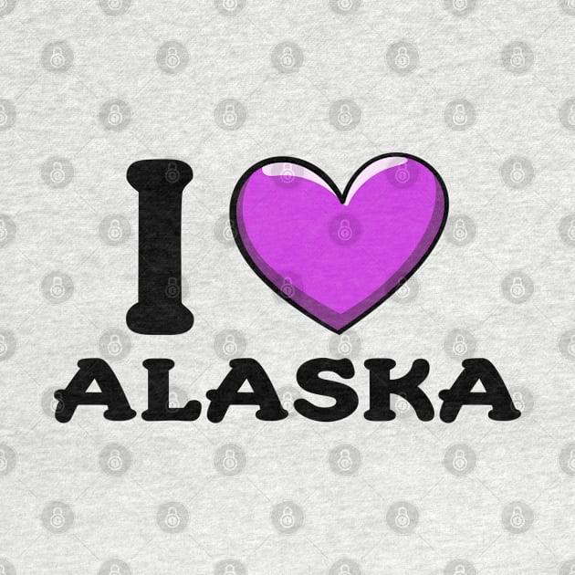 I Love Alaska State by BrightGift